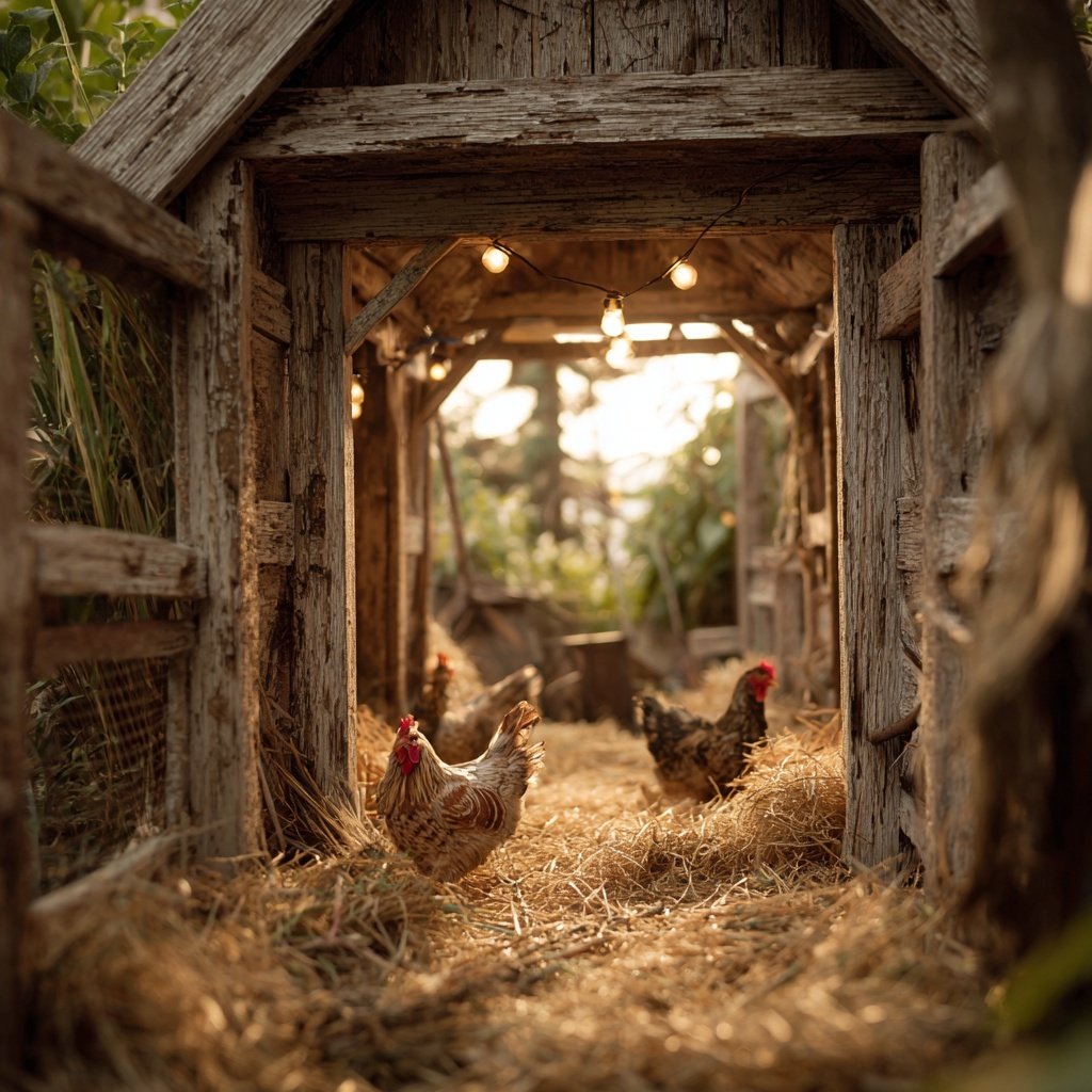 DIY Chicken Run With Roof