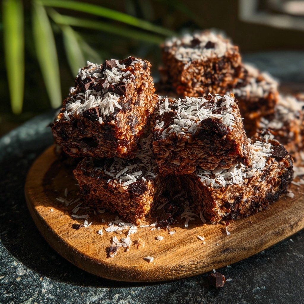 Chocolate Coconut Energy Bars