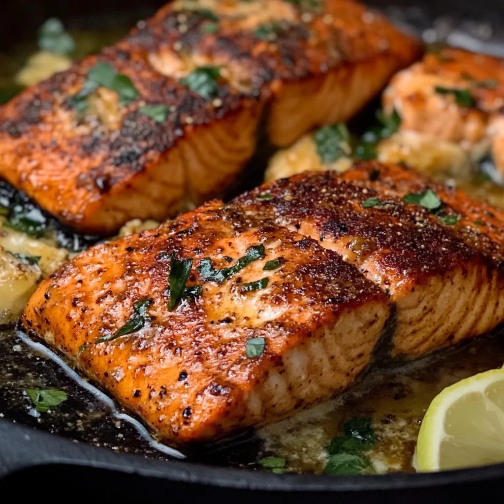 Blackened Cajun Stuffed Salmon