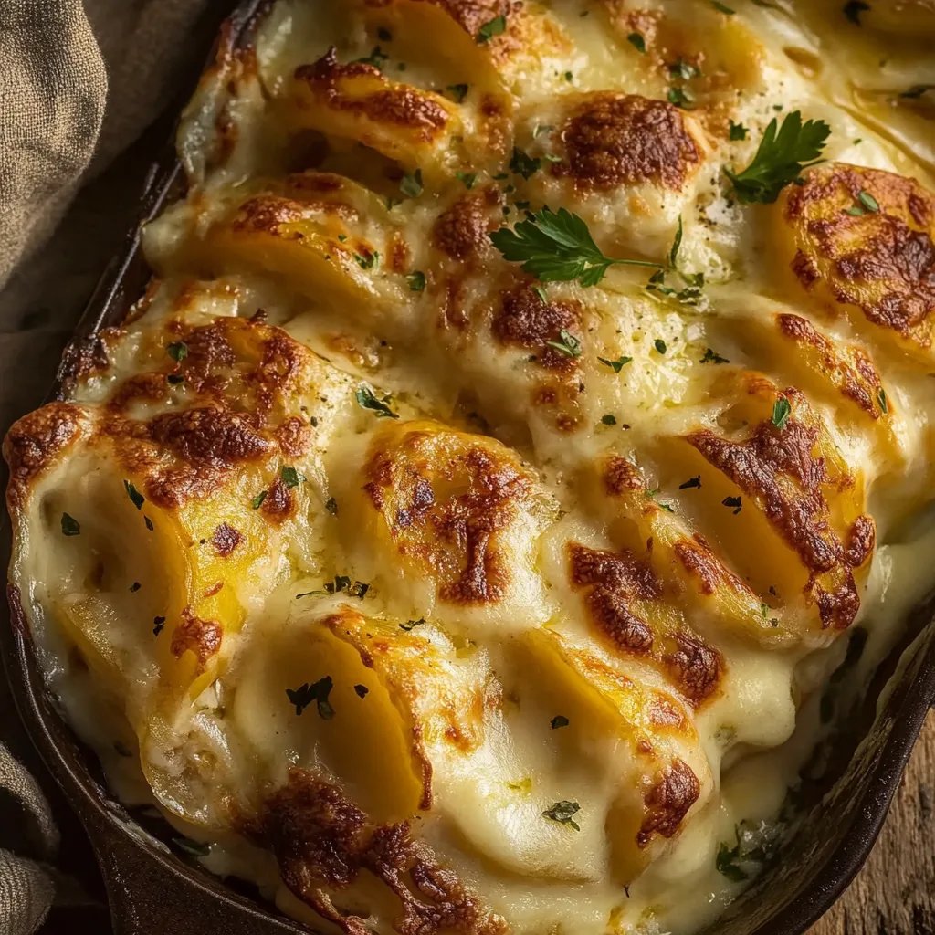 Cheesy Au Gratin Potatoes (The Best Thanksgiving Potatoes EVER!)