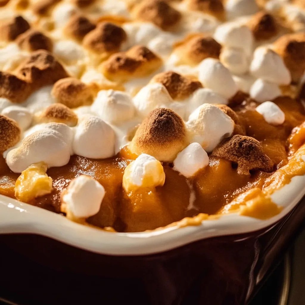 Sweet Potato Casserole with Marshmallows
