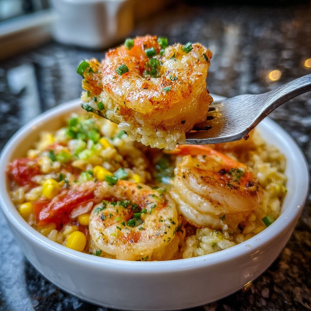 High Protein Shrimp Rice Bowl
