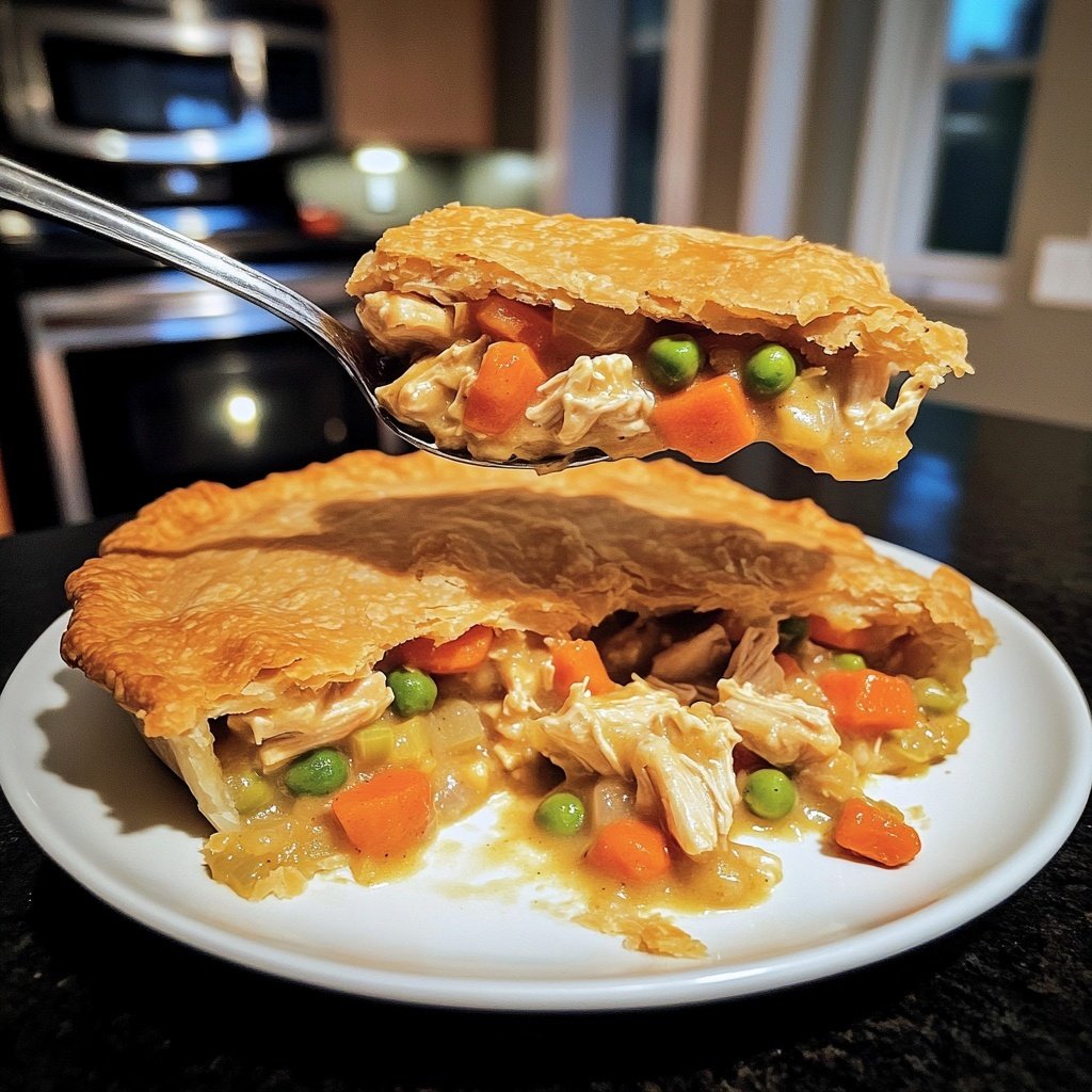 Spicy Crockpot Chicken Pot Pie Filling