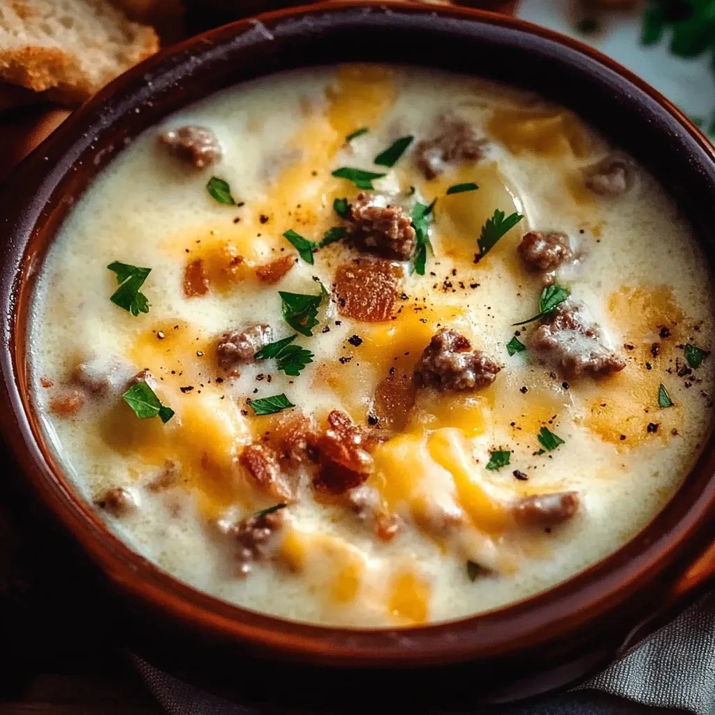 Cheeseburger Soup Recipe