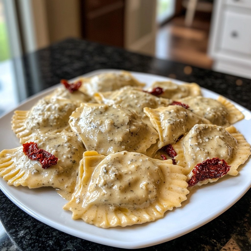Creamy Tuscan Ravioli