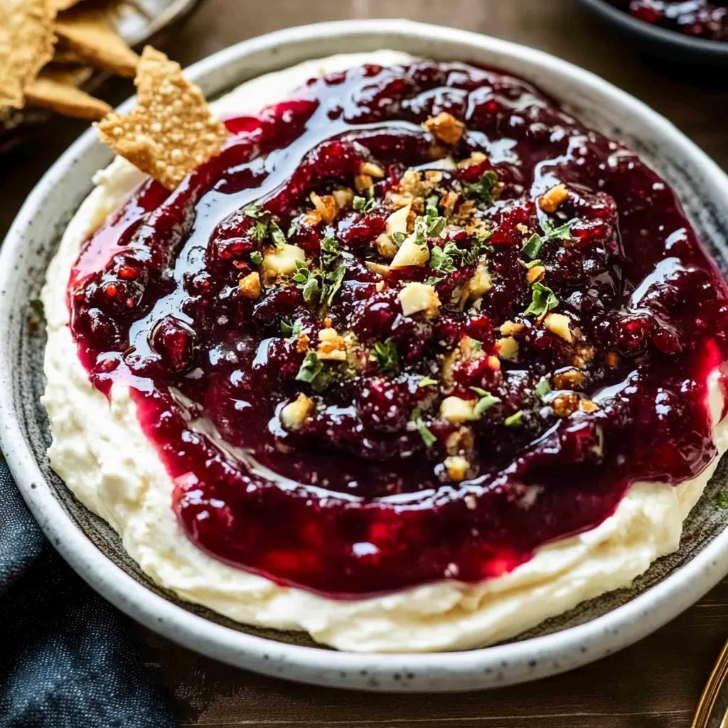 Cranberry Whipped Feta Dip