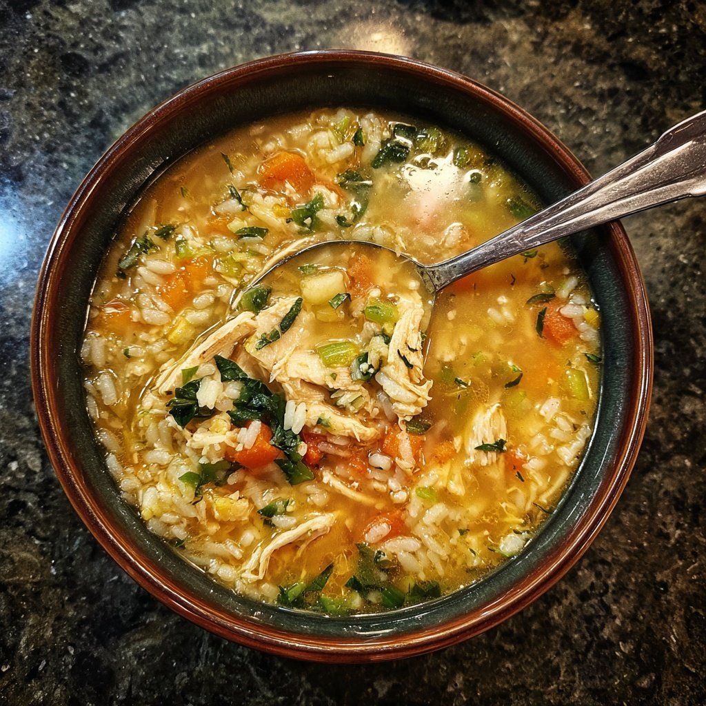 Chicken And Rice Weeknight Soup