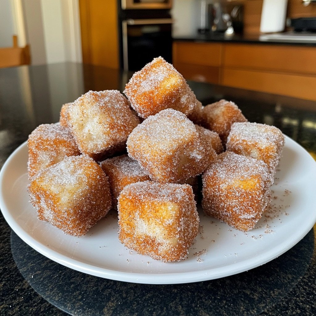 Fluffy Air Fryer Churro Bites