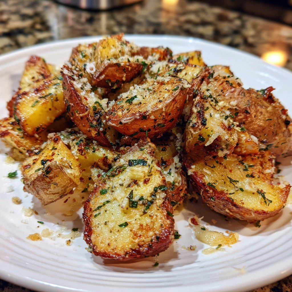 Garlic Parmesan Roasted Potatoes