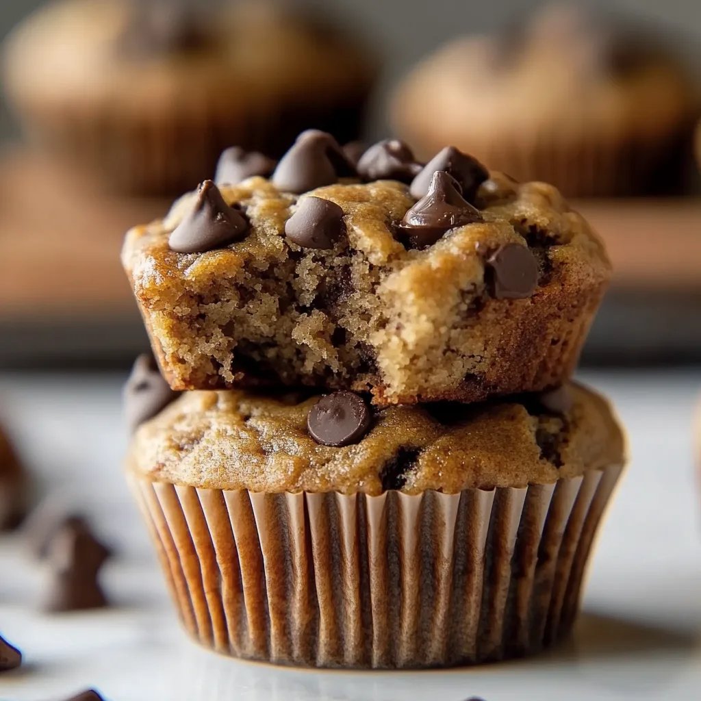 Healthy Peanut Butter Banana Muffins (gluten free & dairy free)