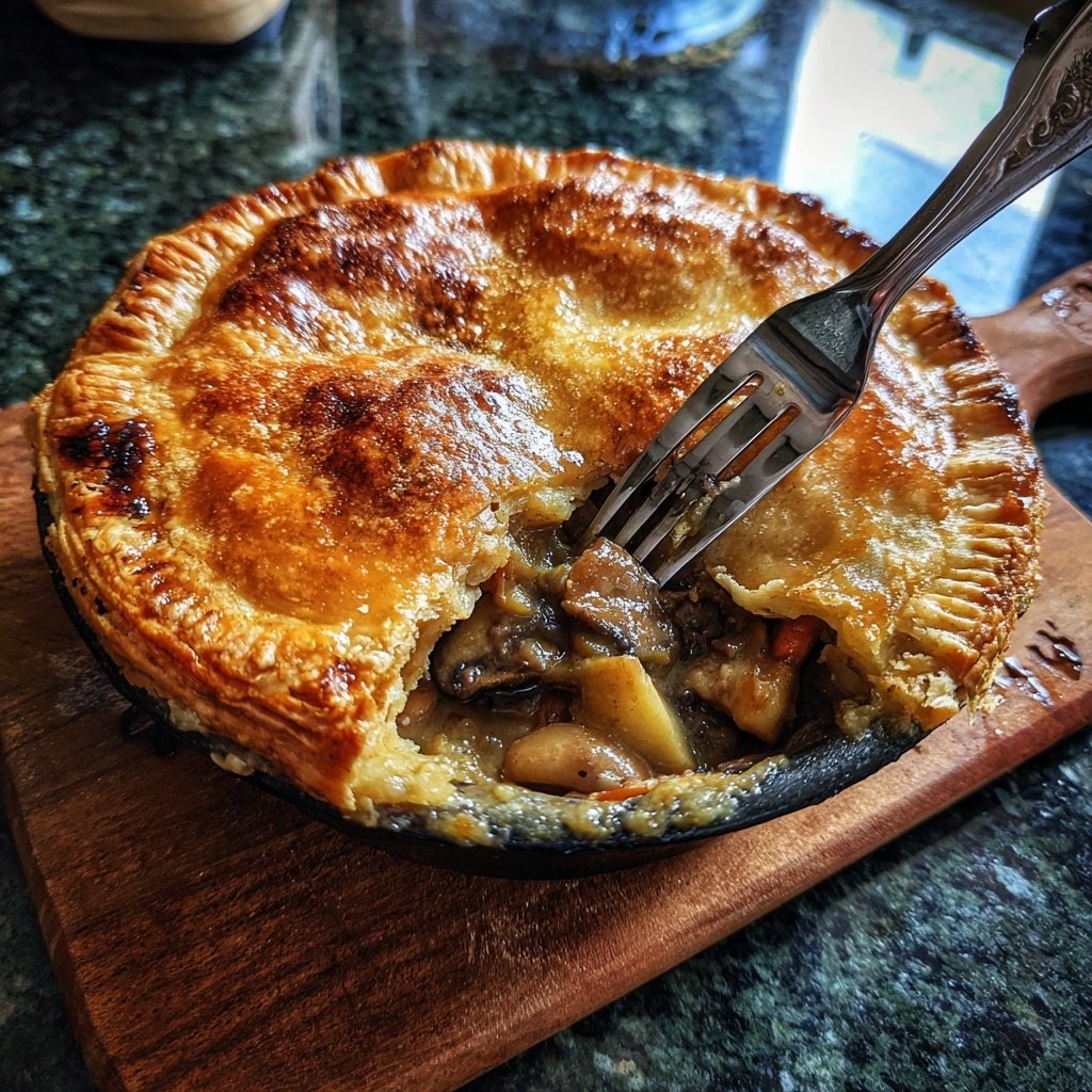 Comfort Food Beef and Mushroom Pot Pie