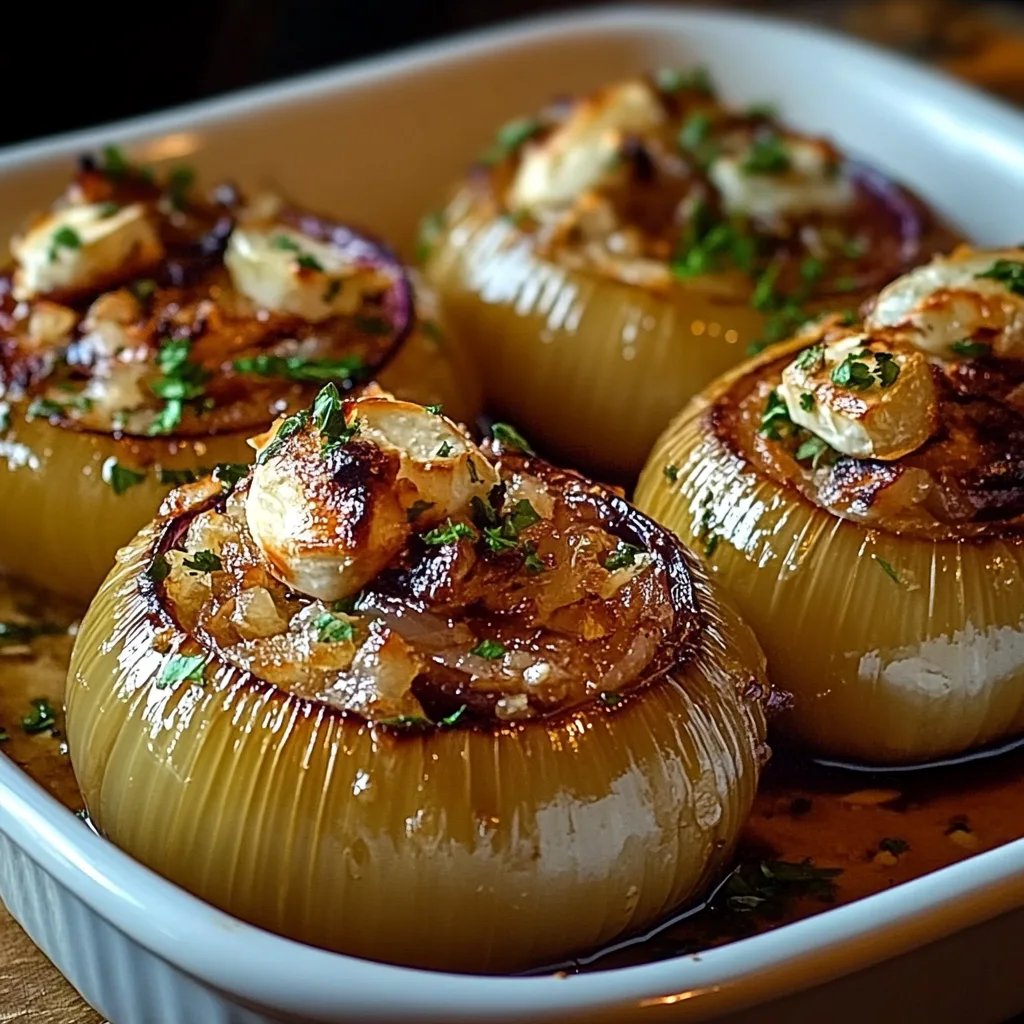 Greek Stuffed Onions