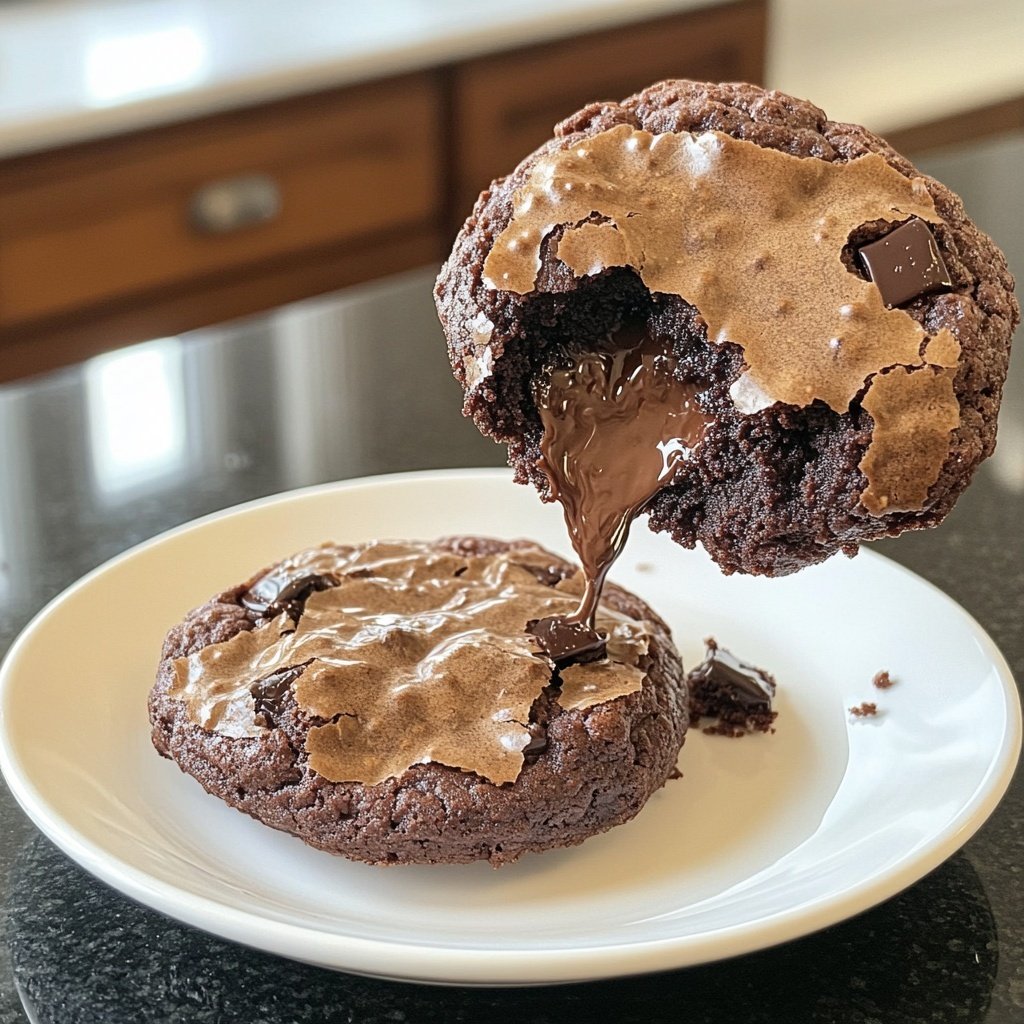 Fudgy Chocolate Brownie Cookies
