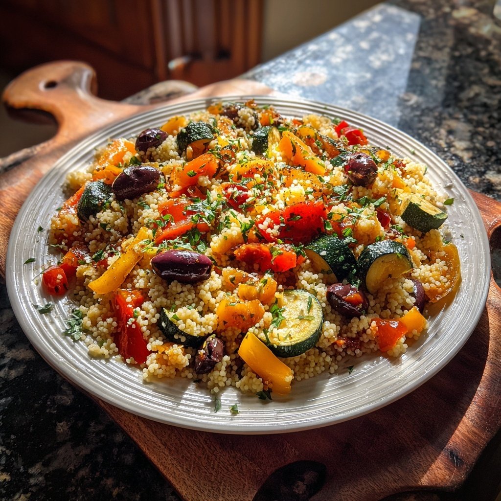 Mediterranean Roasted Vegetable Couscous