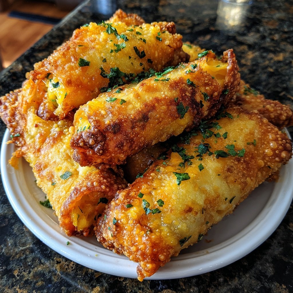 Tasty Finger Food Mini Jalapeno Popper Egg Rolls