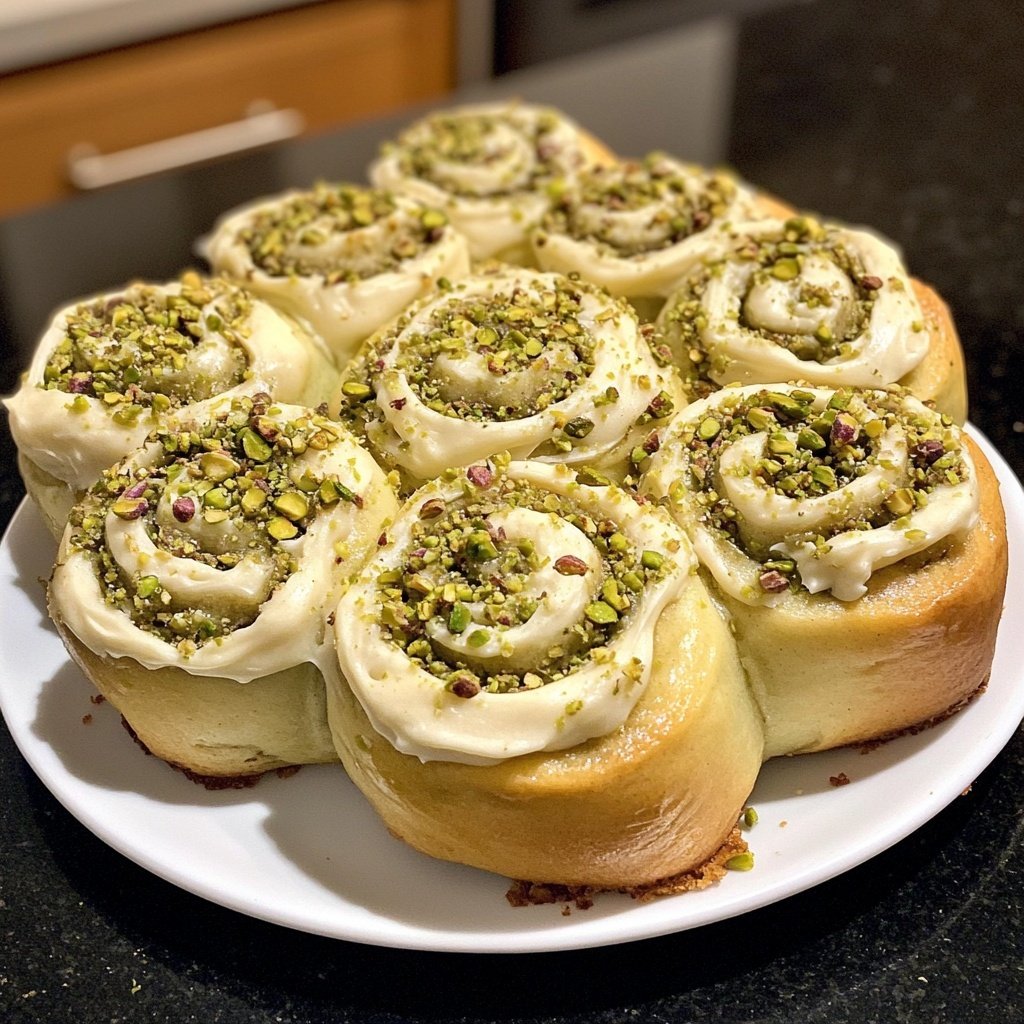 Perfect Pistachio Rolls with Cream Cheese Frosting