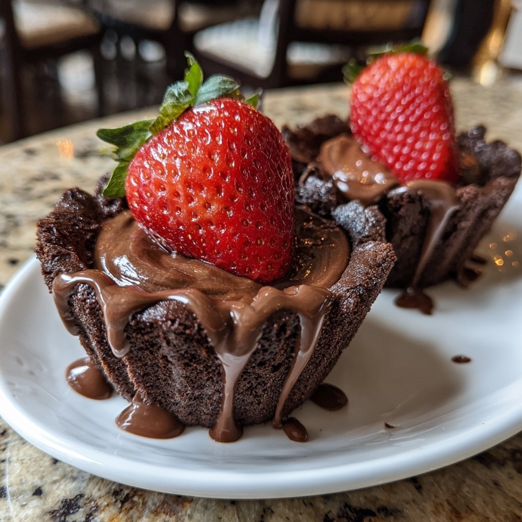 Dubai Chocolate Strawberry Cup Dessert Idea