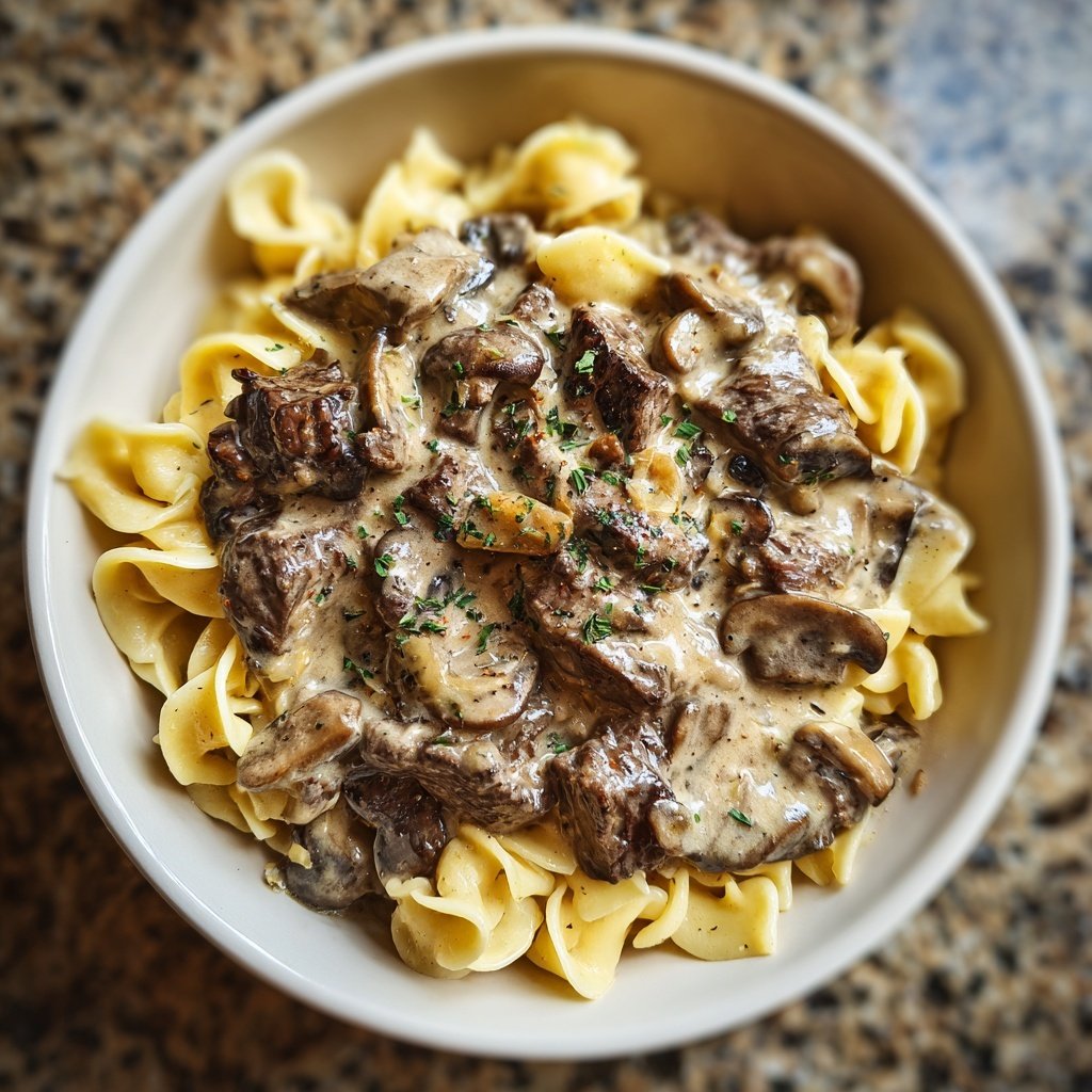 Comfort Food Beef Stroganoff